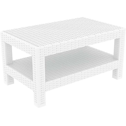 Picture of MONACO WHITE TABLE 92Χ57Χ45cm. POLYPROPYLENE