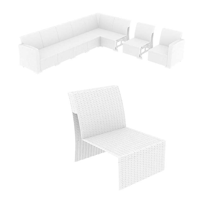 Picture of MONACO WHITE EXTENSION CHAIR POLYPROPYLENE