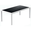 Picture of TAHITI WHITE 180Χ94Χ75cm. TABLE WITH TEMPERED GLASS POLYPROPYLENE