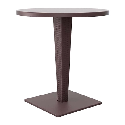 Picture of RIVA TABLE D70Χ74εκ. BROWN/WERZALIT POLYPROPYLENE