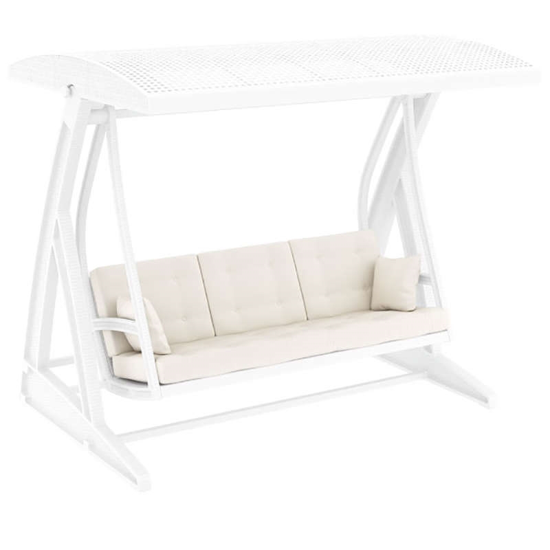 HAWAII ΚΟΥΝΙΑ WHITE ΜΕ ΜΑΞΙΛΑΡΙΑ ΠΟΛ/ΝΙΟΥ 225X164X202εκ.