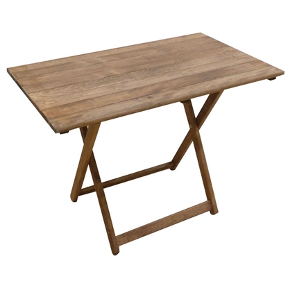 Picture of WOODEN FOLDING TABLE D100X60X73cm. WALNUT