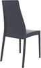 Picture of MIRANDA DARK GREY (4pcs/ctn) CHAIR POLYPROPYLENE