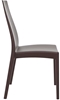 Picture of MIRANDA BROWN (4pcs/ctn) CHAIR POLYPROPYLENE