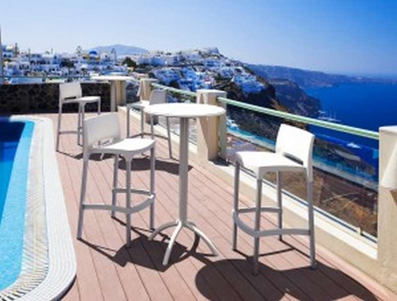 Σκαμπό μπαρ με πόδια αλουμινίου - Μπεζ 39x45x96 εκ. | Gio