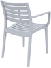 Picture of ARTEMIS SILVER GREY ARMCHAIR POLYPROPYLENE