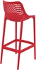 Picture of AIR 75cm. BAR STOOL RED POLYPROPYLENE
