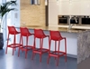 Picture of AIR 75cm. BAR STOOL RED POLYPROPYLENE