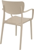 Picture of LISA TAUPE ARMCHAIR POLYPROPYLENE