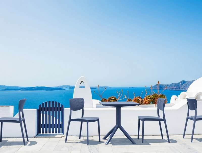 Στοιβαζόμενη καρέκλα - Σκούρο γκρι 45x53x82 εκ. | Lucy