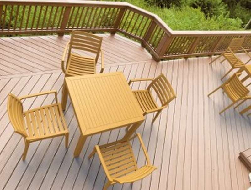 Τραπέζι - Teak 80x80x75 εκ. | Ares