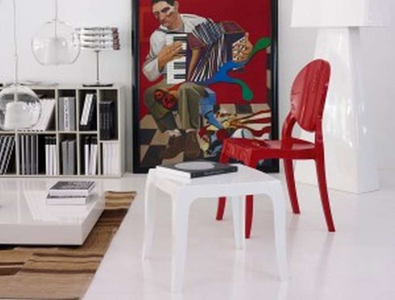 Καρέκλα από ακρυλικό - Κόκκινο 47x50x90 εκ. | Elizabeth