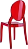Picture of BABY ELIZABETH RED TRANSP. (4pcs/ctn) SMALL CHAIR