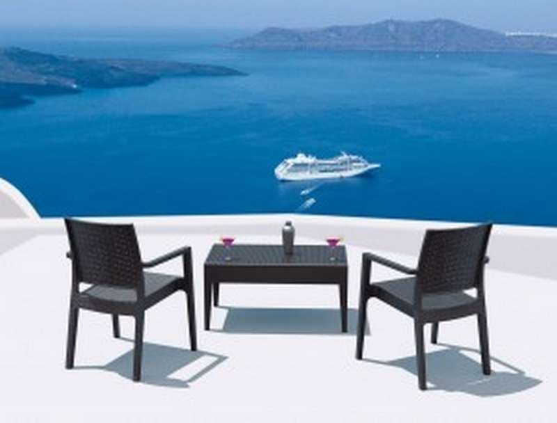 Στοιβαζόμενη πολυθρόνα - Σκούρο γκρι 58x59x87 εκ. | Ibiza