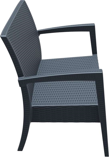 Εικόνα από MIAMI DARK GREY ΚΑΝΑΠΕΣ 128Χ77Χ89εκ. ΠΟΛ/ΝΙΟΥ
