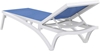 Picture of PACIFIC SUNLOUNGER WHITE/BLUE POLYPROPYLENE