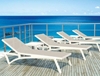 Picture of PACIFIC SUNLOUNGER WHITE/TAUPE POLYPROPYLENE