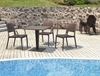 Picture of RIVA TABLE 70X70Χ74εκ. BROWN/WERZALIT POLYPROPYLENE