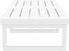 Picture of MYKONOS LOUNGE TABLE WHITE 130X65X33cm. POLYPROPYLENE