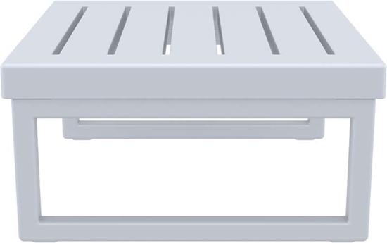 Εικόνα από MYKONOS ΤΡΑΠΕΖΙ SILVER GREY 65X65X33εκ. ΠΟΛ/ΝΙΟΥ