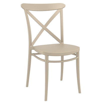 Picture of CROSS TAUPE CHAIR POLYPROPYLENE