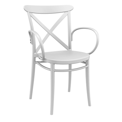 Picture of CROSS XL WHITE ARMCHAIR POLYPROPYLENE