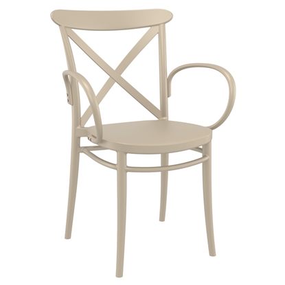 Picture of CROSS XL TAUPE ARMCHAIR POLYPROPYLENE