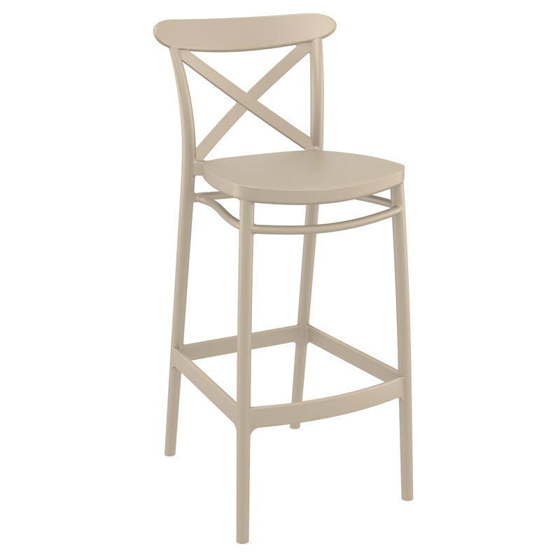 Σκαμπό μπαρ εξωτερτικού χώρου - Taupe 45x52x106 εκ. | Cross
