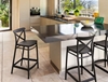 Picture of CROSS 65cm.BAR STOOL WHITE POLYPROPYLENE