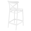 Picture of CROSS 65cm.BAR STOOL WHITE POLYPROPYLENE