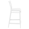 Picture of CROSS 65cm.BAR STOOL WHITE POLYPROPYLENE