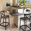 Picture of CROSS 65cm.BAR STOOL WHITE POLYPROPYLENE