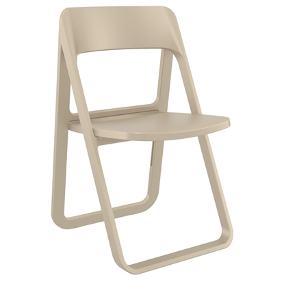 Picture of DREAM TAUPE FOLDING CHAIR POLYPROLYLENE