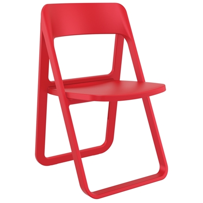 Picture of DREAM RED (4pcs/ctn) FOLDING CHAIR POLYPROLYLENE