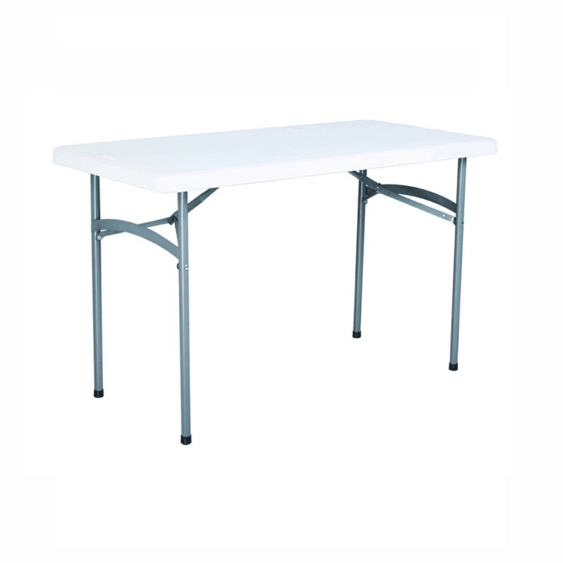Πτυσσόμενο τραπέζι catering - Γκρι/Λευκό 122x60x74 εκ.
