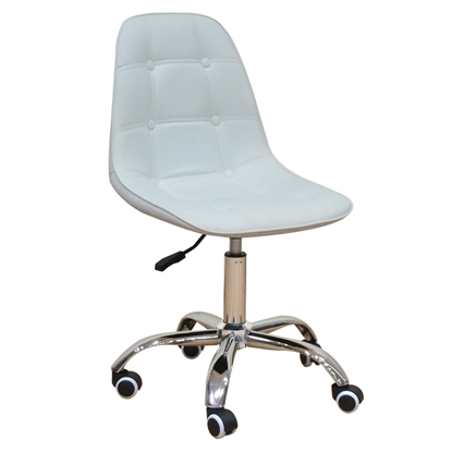 Picture of A1330 WHITE PU OFFICE CHAIR
