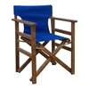 Picture of TORINO DIRECTOR 'S ARMCHAIR WALNUT WITH BLUE FABRIC