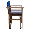 Picture of TORINO DIRECTOR 'S ARMCHAIR WALNUT WITH BLUE FABRIC