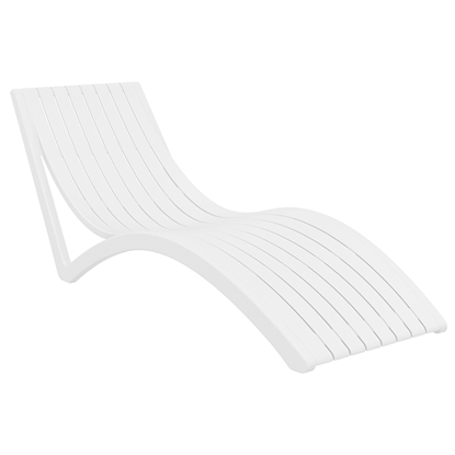Picture of SLIM SUNLOUNGER WHITE POLYPROPYLENE
