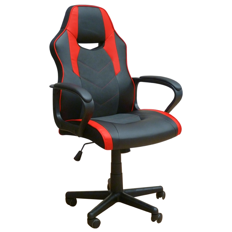 Καρέκλα gaming - Μαύρο & κόκκινο 60x63x43-103/53-113 εκ.