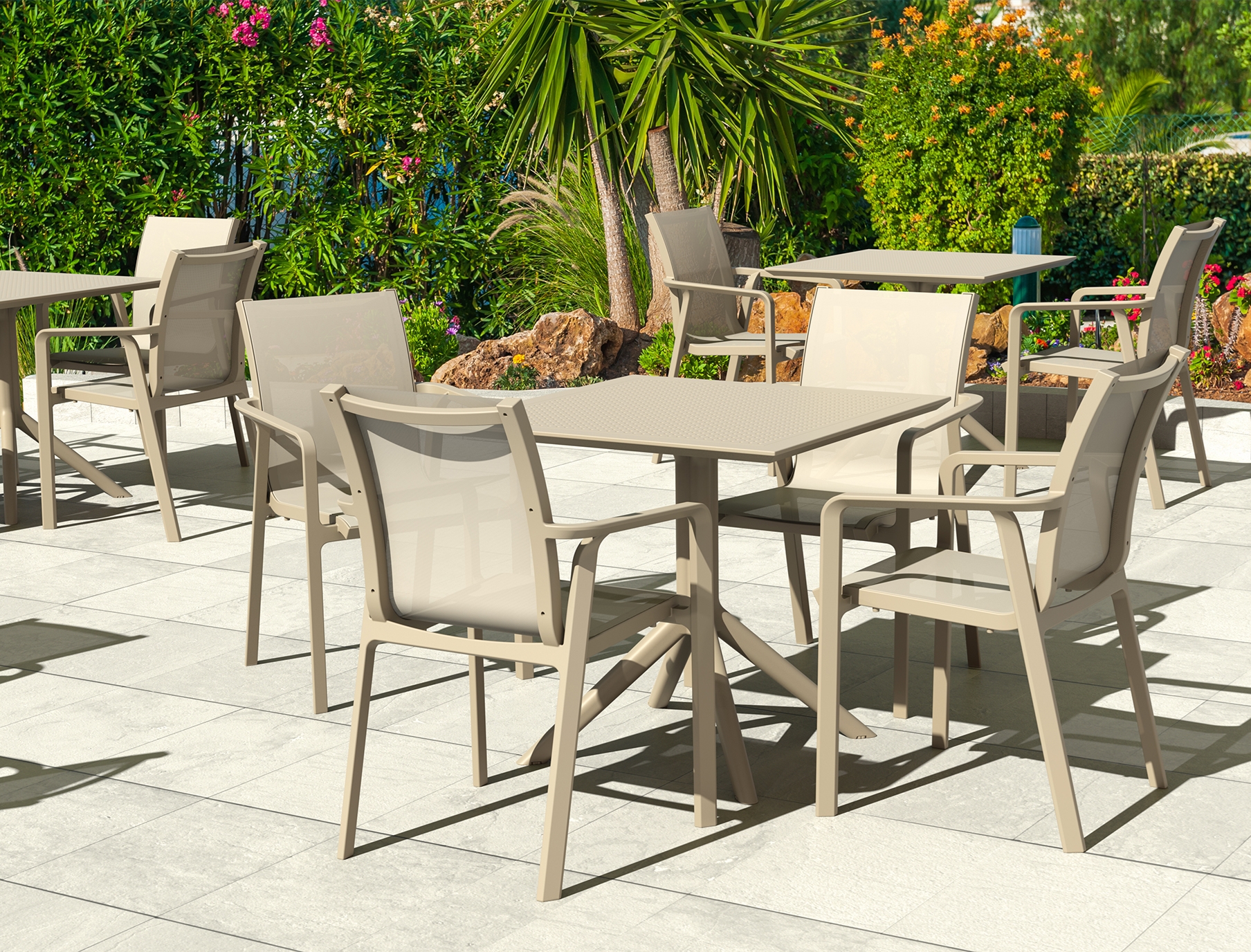 Πολυθρόνα εξωτερικού χώρου - Taupe 57x62x44/90 εκ. | Pacific