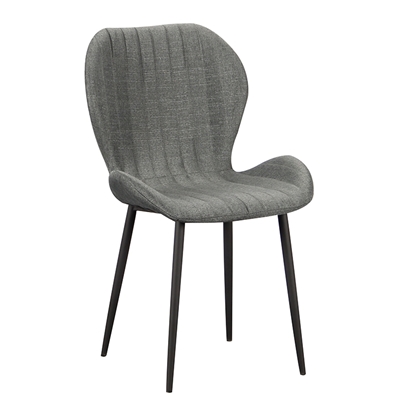Picture of FIORE GREY (4pcs/ctn) CHAIR STEEL/FABRIC