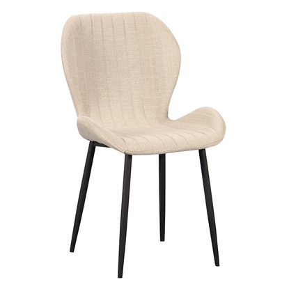 Picture of FIORE BEIGE (4pcs/ctn) CHAIR STEEL/FABRIC