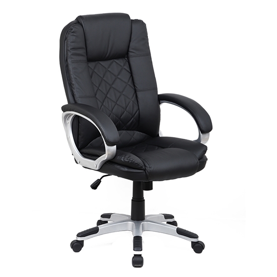 Picture of A9350 BLACK PU MANAGER ARMCHAIR