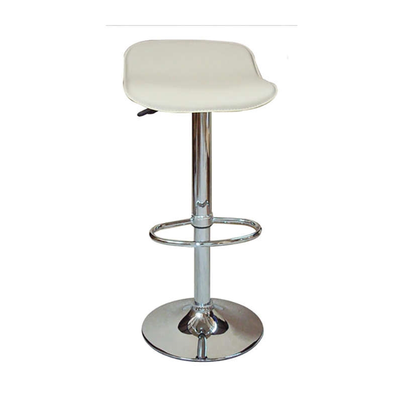 Σκαμπό Μπάρ 2τμχ Bar3 White Pvc 38x38x85εκ.
