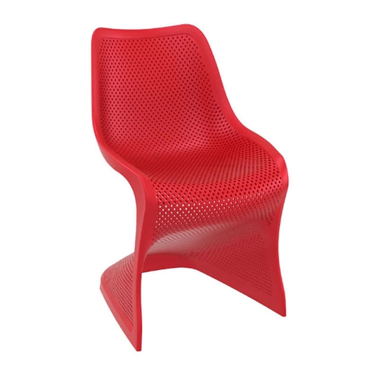 Picture of Καρέκλα Πολυπροπυλενίου 4τμχ Bloom Red 50X58X85εκ.