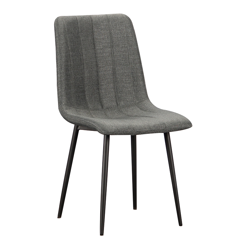 Καρέκλα Τραπεζαρίας Μεταλλική 4τμχ Dora Grey Ύφασμα 45x53x86εκ.