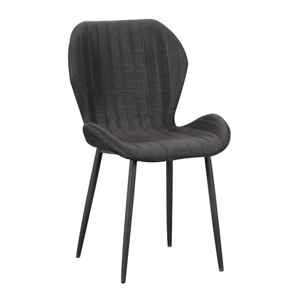 Picture of Fiore Dining Chair (4pcs/ctn) Black Fabric 51x54x45-85cm.