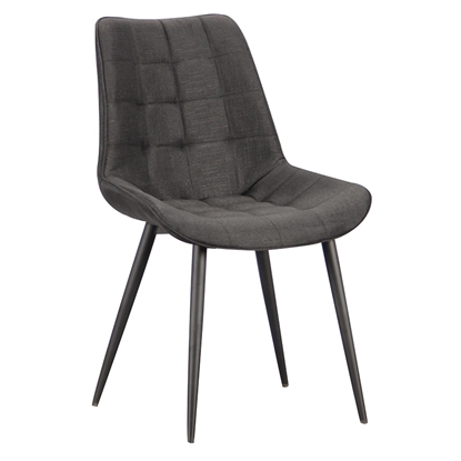 Picture of Denis Dining Chair (4pcs/ctn) Black Fabric 53x60x87cm.