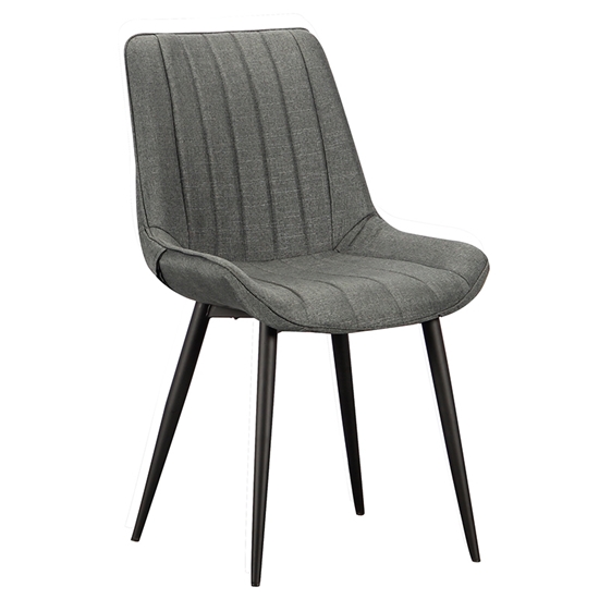Picture of Bony Dining Chair (4pcs/ctn) Grey Fabric 54x60x87cm.
